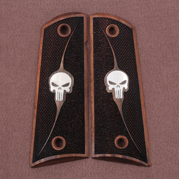 Colt 1911 FIT Model Les Baer, Nowlin, Springfield, Kimber Ceviz Ağacı Gümüş Logo 