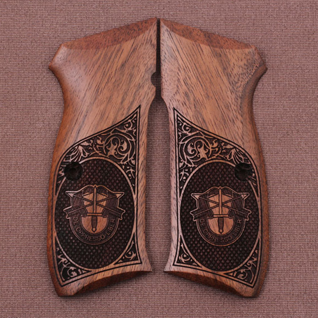 Cz 75B, 75BD, 85 KADET SHADOW1 Ceviz Ağacı Lazer Logo 